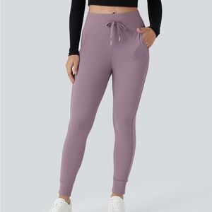 NWT Halara High Waisted Drawstring Jogger Size: Medium Petite Color: Mauve